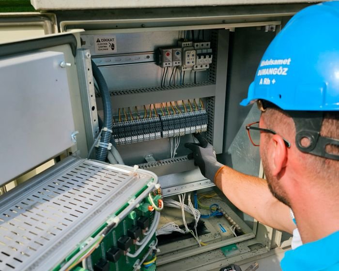 Electrical work in progress